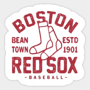 Boston Red Sox Retro 1 by Buck Tee Sticker